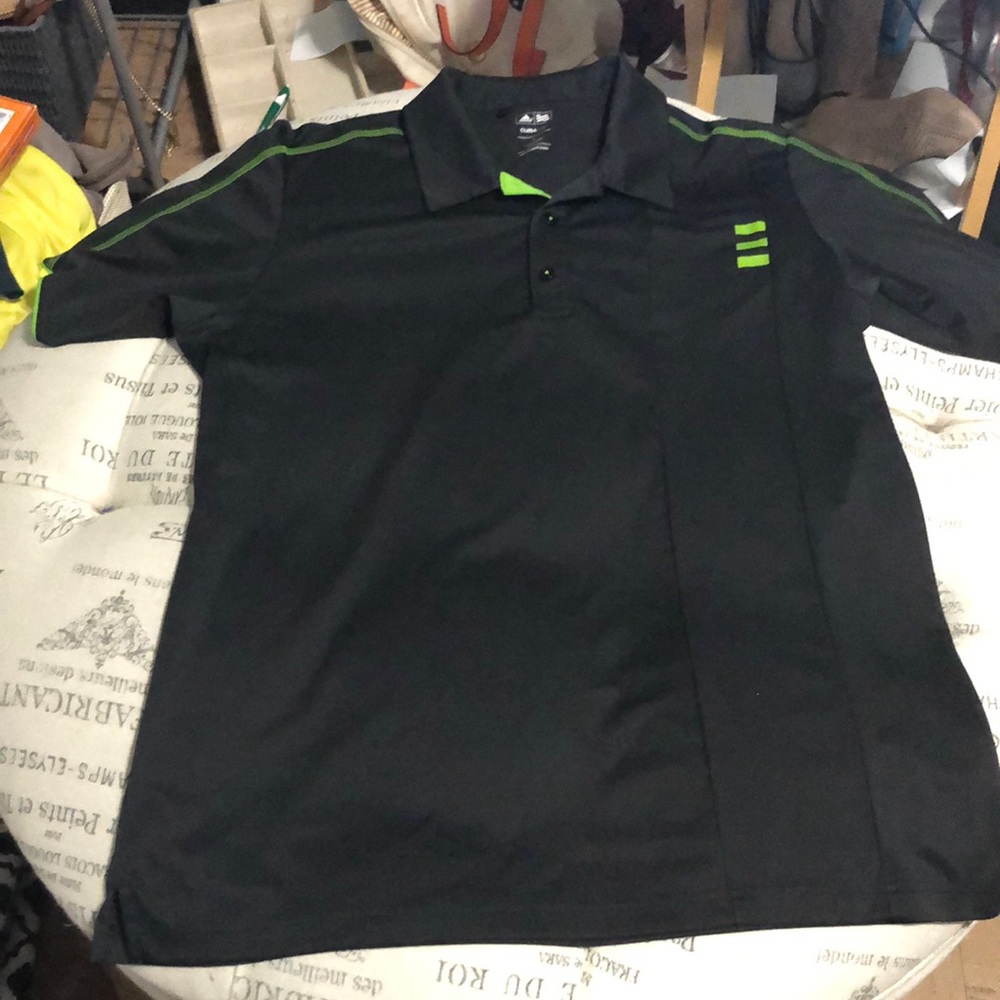 Adidas Golf black Climalite polo size large